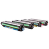 Compatible HP 307A PromoPack: Set: CE740A, CE741A, CE742A, CE743A: 1x4 couleurs CMYK (Compatible) Encres et toners