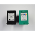 PromoPack: Compatible HP 338 noir + HP 343 couleur (Compatible) Encres et toners
