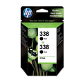 HP 338 (CB331EE) cartouche d'encre noir pack de 2 (Original) 11,5 ml 2x 450 pages Encres et toners