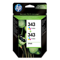 HP 343 (CB332EE) cartouche d'encre couleur pack de 2 (Original) 7,1 ml 2x 260 pages Encres et toners