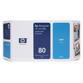 HP 80 (C4872A) cartouche d'encre cyan (Original) 192 ml Encres et toners