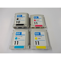 Compatible HP10/11 PromoPack: Set: 1x4 couleurs CMYK (Compatible) Encres et toners