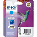 Epson T0802 cartouche d'encre cyan (Original) 7,8 ml 935 pag Encres et toners
