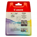 Canon PG510 / CL511 multipack noir et couleur (Original) Encres et toners