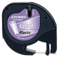 Dymo LetraTAG plastic tape 12 mm, transparant Beletteringsystemen