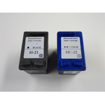 PromoPack: Compatible HP 21XL noir + HP 22XL couleur (Marque Distributeur) Encres et toners