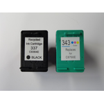 PromoPack: Compatible HP 337 zwart + HP 343 kleur (Huismerk) Inkten en toners