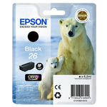 Epson 26 (T2601) inktpatroon zwart (Origineel) 6,7 ml 220 pag Inkten en toners