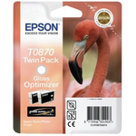 Epson T0870 glansafwerking (gloss) 2 stuks (Origineel)  2 x 11,4 ml Inkten en toners