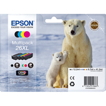 Epson 26XL (T2636) inktpatroon multipack 4 kleuren, hoge capaciteit (Origineel) Inkten en toners