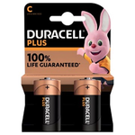 Duracell batterij Plus 100% C, blister van 2 stuks Batterijen en zaklampen