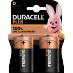 Duracell batterij Plus 100% D, blister van 2 stuks Batterijen en zaklampen