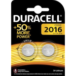 Duracell knoopcel Electronics CR2016, blister van 2 stuks Batterijen en zaklampen