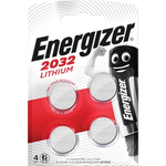Energizer knoopcellen lithium CR2032, blister van 4 stuks Batterijen en zaklampen