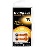 Duracell hoortoestelbatterijen DA13, blister van 6 stuks Batterijen en zaklampen