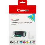 Canon CLI42 multipack BK/C/M/Y/PC/PM/GY/LGY (Original) Encres et toners