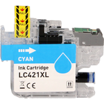 Brother LC421XLC inktcartridge cyaan, hoge capaciteit (Huismerk) 7,5 ml Inkten en toners