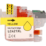 Brother LC421XLY inktcartridge geel, hoge capaciteit (Huismerk) 7,5 ml Inkten en toners