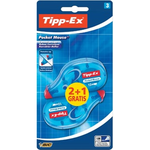 Tipp-Ex correctieroller Pocket Mouse, blister met 2 + 1 gratis Correctieproducten