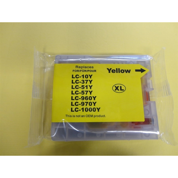 Brother LC1000Y inktpatroon geel (Huismerk) 12 ml Inkten en toners