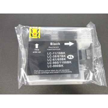 Brother LC980BK XL inktpatroon zwart, hoge capaciteit (Huismerk) 30 ml Inkten en toners