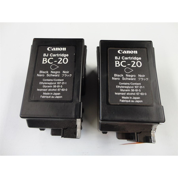 Canon DuoPack: 2x BC20 cartouche d'encre noir (Compatible) Encres et toners