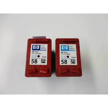 Compatible HP DuoPack: 2x Compatible HP 58 cartouche d'encre photo (Compatible) 18 ml x 2 Encres et toners