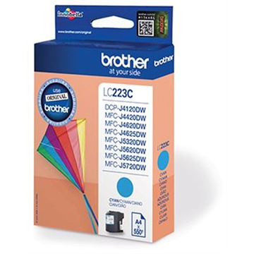 Brother LC223C inktpatroon cyaan (Origineel) 550 pag Inkten en toners