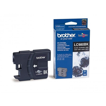 Brother LC980BK cartouche d'encre noir (Original) 8,8 ml 300 pages Encres et toners