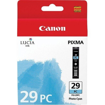 Canon PGI29PC inktpatroon foto cyaan (Origineel)  1445 10x15 pictures Inkten en toners