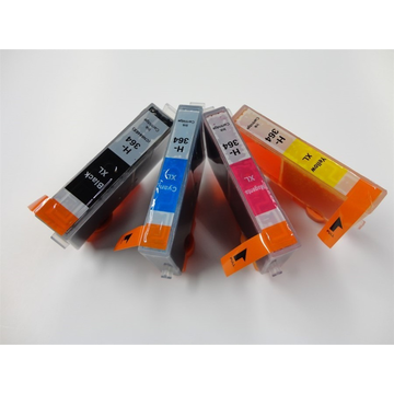 Compatible HP 364XL avec puce Multipack: noir + cyan + magenta + jaune (Compatible) Encres et toners