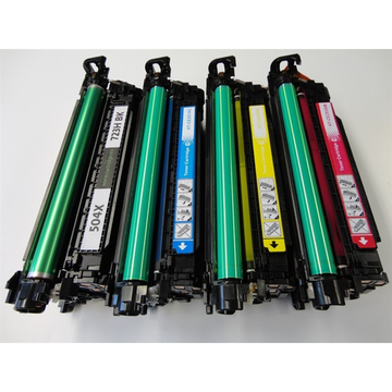 Compatible HP 504X/504A PromoPack: Set: CE250X, CE251A, CE252A, CE253A: 1x4 couleurs CMYK (Compatible) Encres et toners