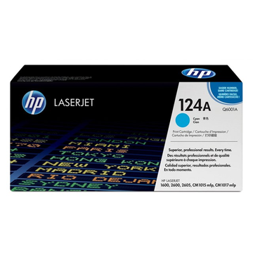 HP 124A (Q6001A) toner cyan (Original) 2000 pages Encres et toners