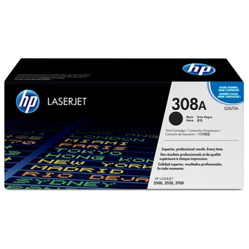 HP 308A (Q2670A) toner noir (Original) 6000 pages Encres et toners