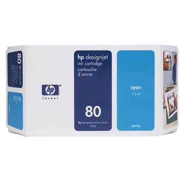 HP 80 (C4872A) cartouche d'encre cyan (Original) 192 ml Encres et toners