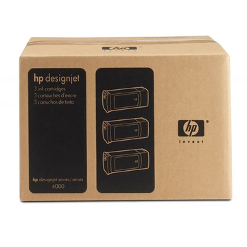 HP 90 (C5085A) multipack jaune 400 ml, 3 unité (Original) 3 x 400 ml Encres et toners