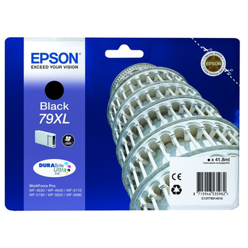 Epson 79XL (T7901) cartouche d'encre noir haute volume (Original) 418 ml 2600 pages Encres et toners