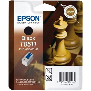 Epson T051 cartouche d'encre noir (Original) 24,1 ml 900 pages Encres et toners