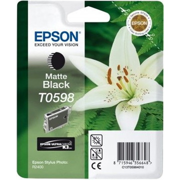 Epson T0598 cartouche d'encre noir mat (Original) 13,9 ml Encres et toners