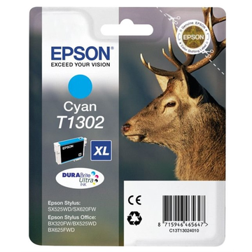 Epson T1302 cartouche d'encre cyan superhaute volume (Original) 11,1 ml 765 pag Encres et toners
