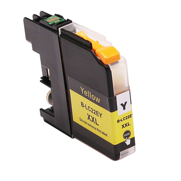 Brother LC22EY cartouche d'encre jaune (Compatible) 13,9 ml 1500 pages Encres et toners
