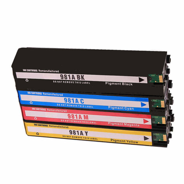 Compatible HP 981A PromoPack: Set: 1x4 couleurs CMYK (Compatible) Encres et toners