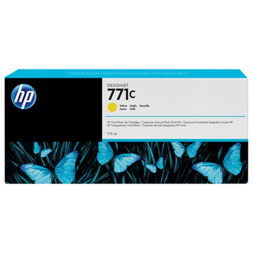 HP 771C (B6Y10A) cartouche d'encre jaune (Original) 827,8 ml Encres et toners