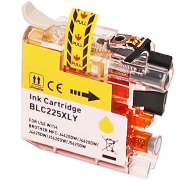 Brother LC225XLY inktpatroon geel hoge capaciteit (Huismerk) 13 ml Inkten en toners
