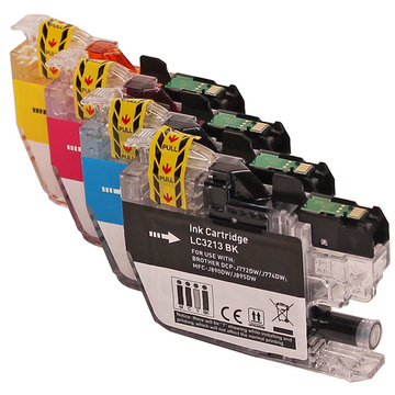 Brother LC3213 PromoPack: 1x4 couleurs CMYK cartouche (Compatible) Encres et toners