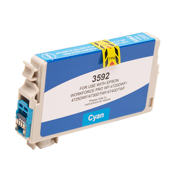 Epson 35XL (T3592) cartouche d'encre cyan haute volume (compatible) Encres et toners
