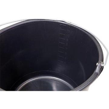 Emmer 12 liter, zwart Hygiëne
