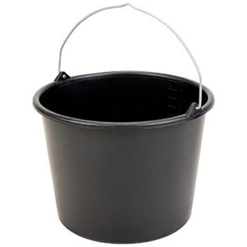 Emmer 12 liter, zwart Hygiëne
