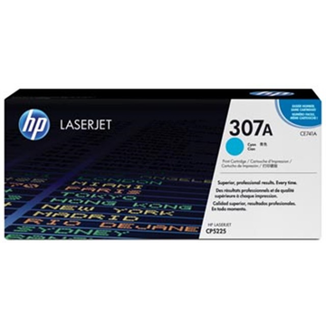 HP 307A (CE741A) toner cyan (Original) 7300 pages Encres et toners