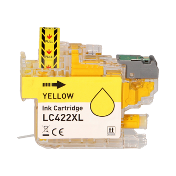 Brother LC422XLY inktcartridge geel hoge capaciteit (Huismerk) 19 ml Inkten en toners